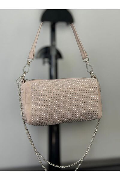 bag حقيبة يد وكتف نسائية صغيرة بسلسلة حجرية