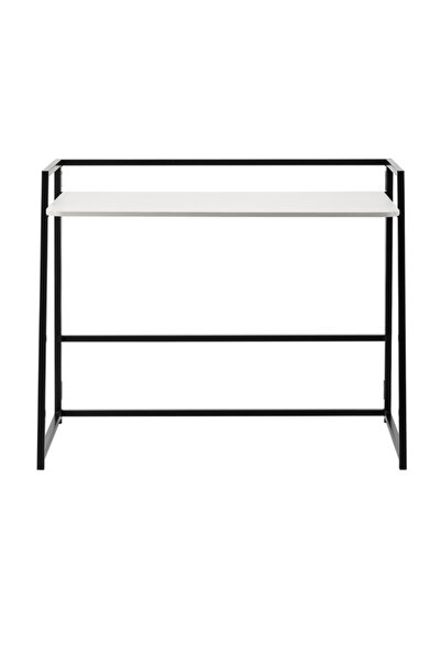 Lawazim Folding Table 100x53.3x85.5cm - Computer Desk with MDF Top and Iron Legs