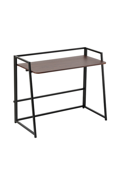 Lawazim Folding Table 100x53.3x85.5cm - Computer Desk with MDF Top and Iron Legs