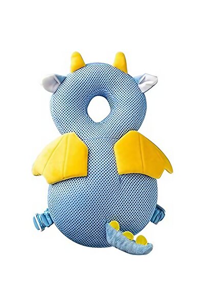 Flippy Rucksack Pillow for Head Protection, Flippy, Dragon Headrest, for Babies, Mesh Design, 33x6x19 cm, 1