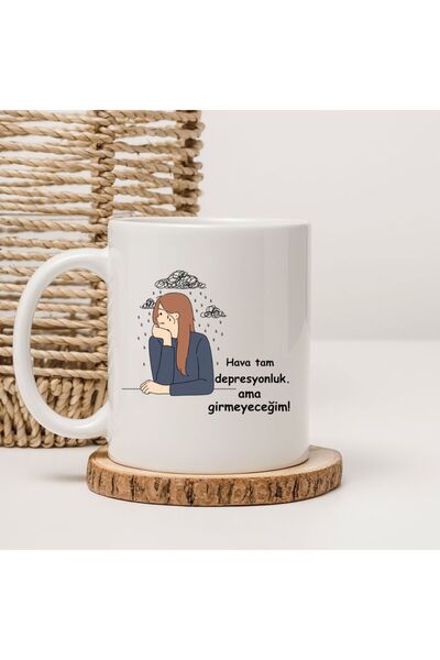 kubdekor Air Is Completely Depressed, but I Won'T Enter. Written on the Mug.