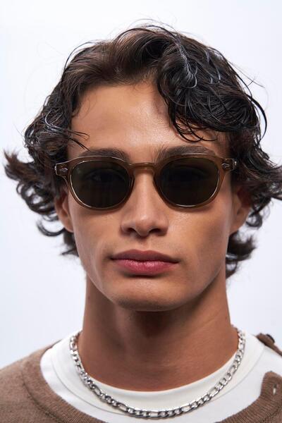 Bilge Karga Ryan Nude Green Men's Sunglasses