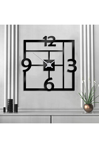 Marktna Distinctive wall clock made of glossy black acrylic