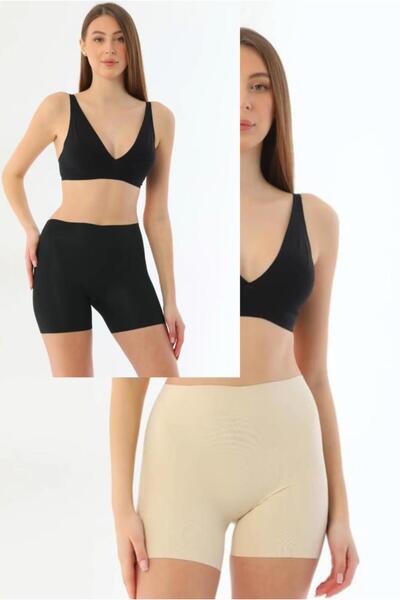 MİSS MELLY Πακέτο 2 μακρυμάνικων μπόξερ με κοπή με λέιζερ