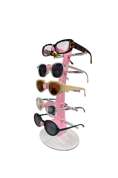 STAND MARKET Glasses Stand Sail Model, Stand with 5 Glasses Capacity Light Pink