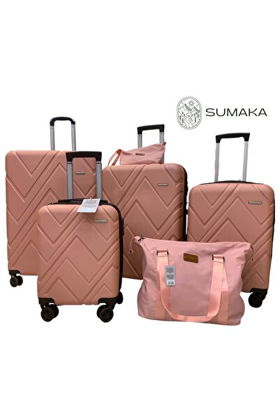 SUMAKA مجموعة حقائب سفر ABS+PC مكونة من 6 قطع 16"+20"+24"+28" مع حقيبة ظهر وح...