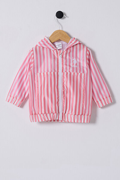 U.S. Polo Assn. Kids U.S. Polo Baby Girl Raincoat Woven Fabric Cloth