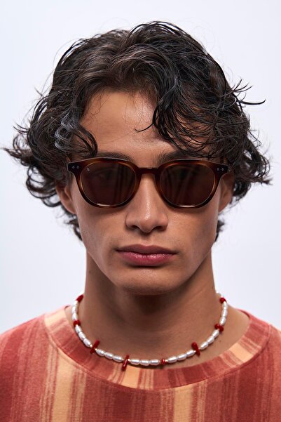 Bilge Karga Nova Vintage Leopard Gold Mirror Men's Sunglasses