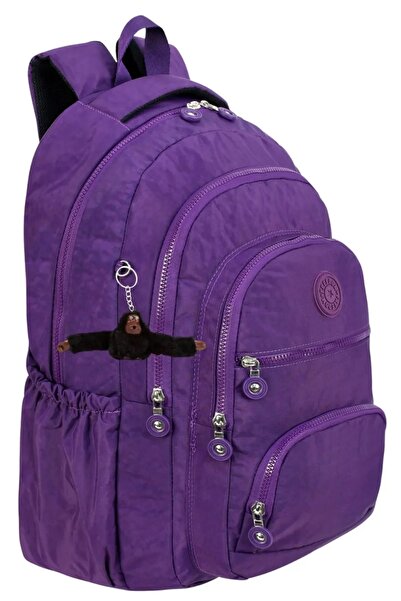 ATHLETIC Rucsac Rucsac de lux Geantă de școală Căptușită cu breloc cadou 45x30x15 Dimensiune Violet