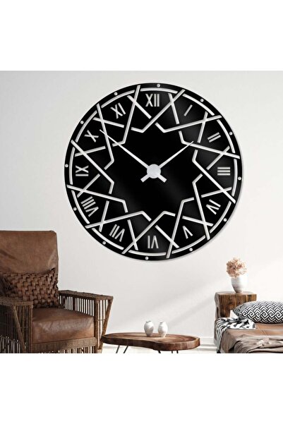 Marktna Distinctive wall clock made of glossy black acrylic