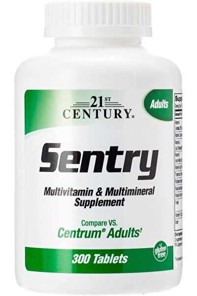 21st Century مكمل سينتري متعدد الفيتامينات والمعادن، 300 قرص
