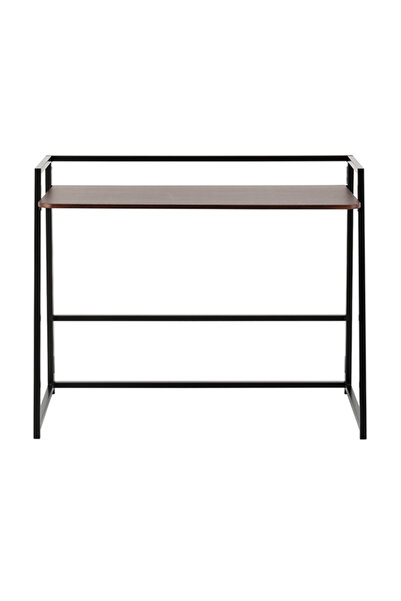 Lawazim Folding Table 100x53.3x85.5cm - Computer Desk with MDF Top and Iron Legs