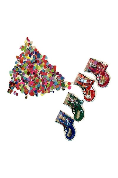 Flippy Pistol Confetti pentru Petrecere, Flippy, 14x16 cm, Multicolor