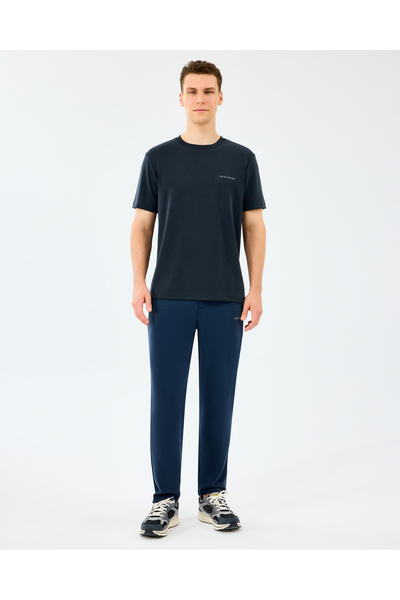 SKECHERS M Regular Crew Neck T-Shirt Erkek Siyah Tshirt S2510044-3817