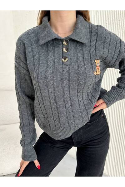 ZF BUTİK Sweater Teddy Bear Patterned Premium Quality