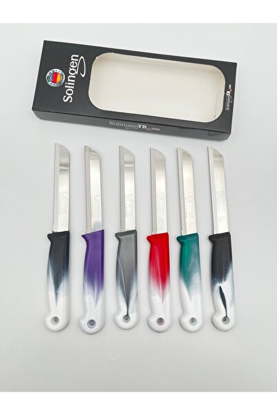 Solingen Orijinal Dks Ebruli 6 Adet Meyve Bıçağı Karışık Renk