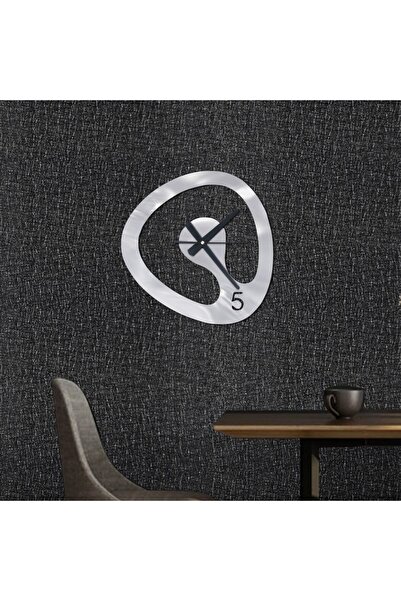 Marktna ساعة جدارية مميزة من الاكريلك الفضي الامع