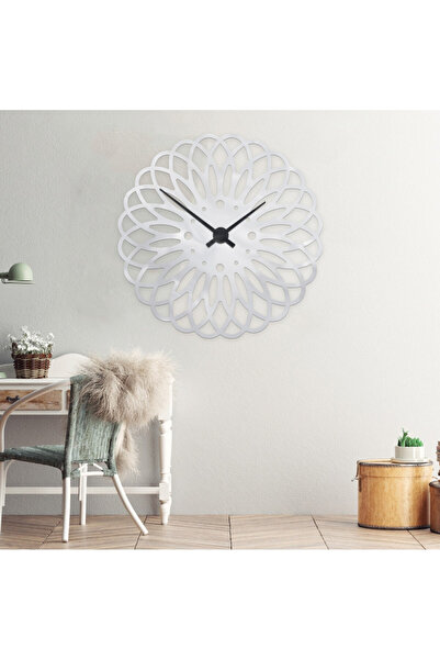 Marktna ساعة جدارية مميزة من الاكريلك الفضي الامع