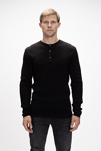 Bad Bear Moreno Siyah Bisiklet Yaka Erkek Triko Kazak