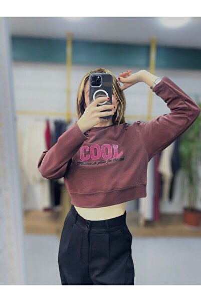 Sheesy Φούτερ COOL με τύπωμα Crop