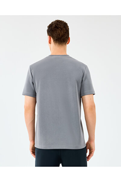 SKECHERS M Regular Crew Neck T-Shirt Erkek Gri Tshirt S2510044-1767