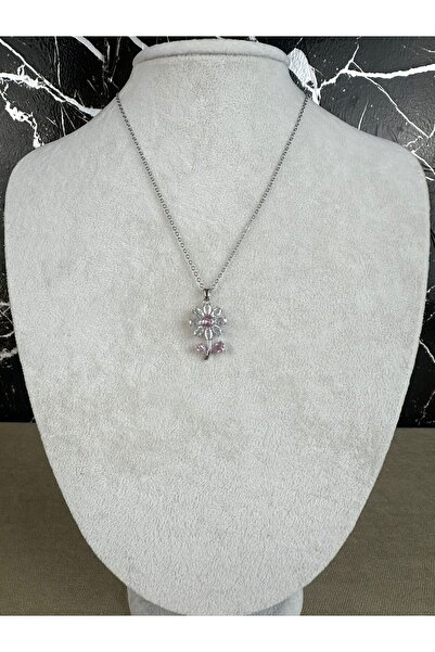 Mutenaura قلادة ديزي ستيل