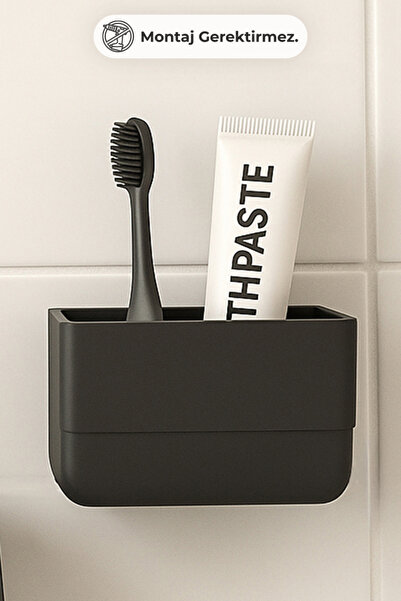 Prima Nova Moliette Yapışkanlı Diş Fırçalık - Siyah