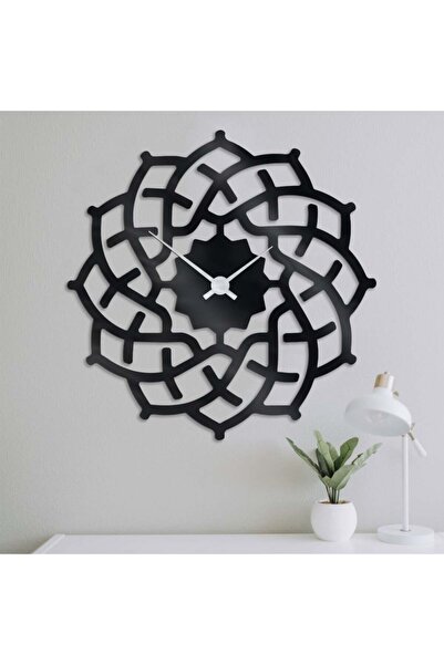 Marktna Distinctive wall clock made of glossy black acrylic