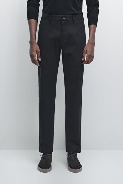 Massimo Dutti Pamuklu slim fit pantolon