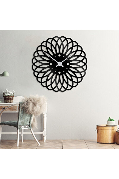 Marktna Distinctive wall clock made of glossy black acrylic