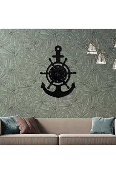 Marktna Distinctive wall clock made of glossy black acrylic