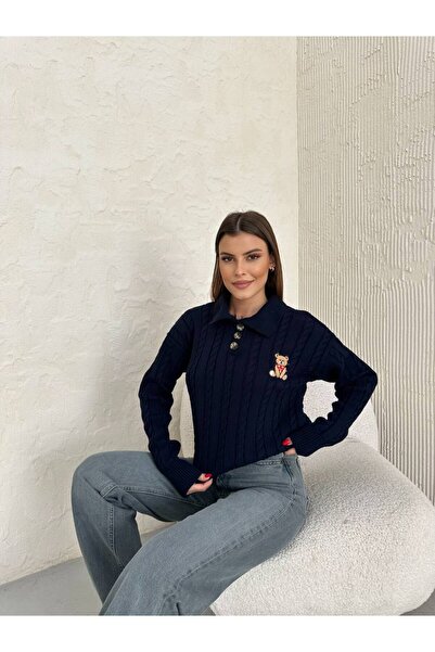 ZF BUTİK Sweater Teddy Bear Patterned Premium Quality