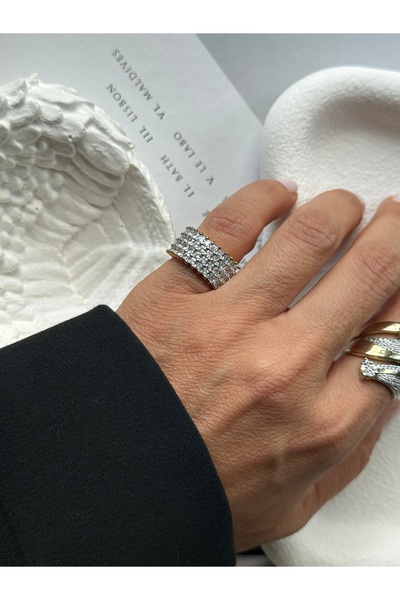 Rossetto Atelier İthal Gold Chiva Serçe Parmak Yüzüğü