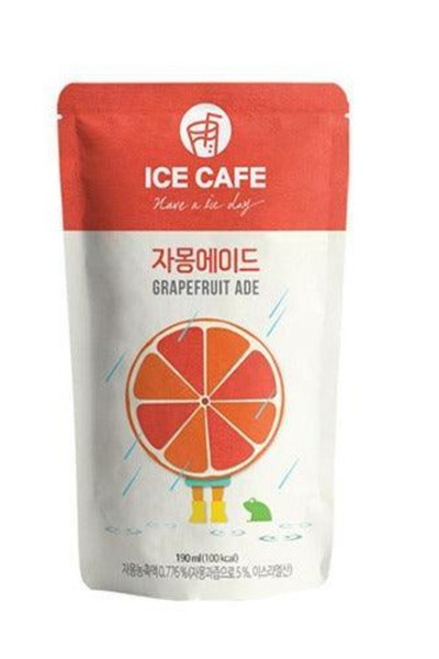 ice cafe عصير جريب فروت 190 مل - 50 قطعة