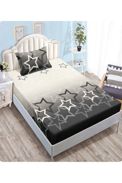 CHIRASO CHIRASO Elastic Bed Cover Set, Finet, 1 Person, 140x200cm and 1 Pillowcase 50x70cm