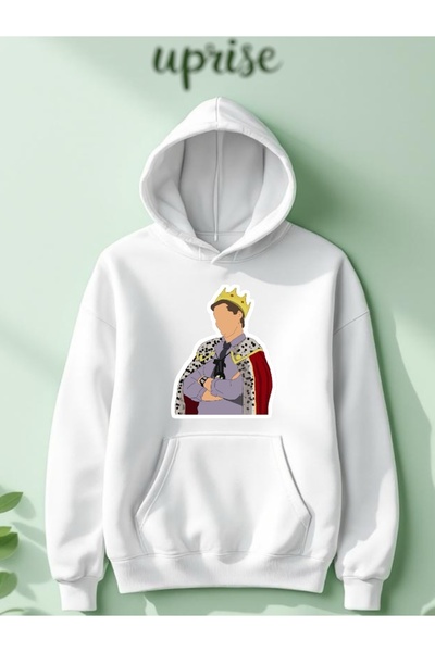 Vordevia سويت شيرت كبير الحجم مطبوع عليه بروكلين ناين ناين مصنوع من القطن بثل...