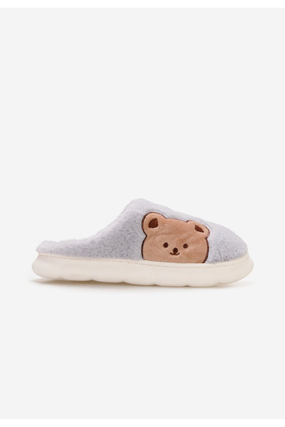 B T Shoes Šedé domácí pantofle Enya