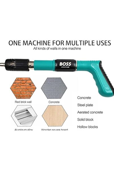 Generic Nail Gun for Concrete, Steel & More – Powder Actuated Fastening Tool for Construction