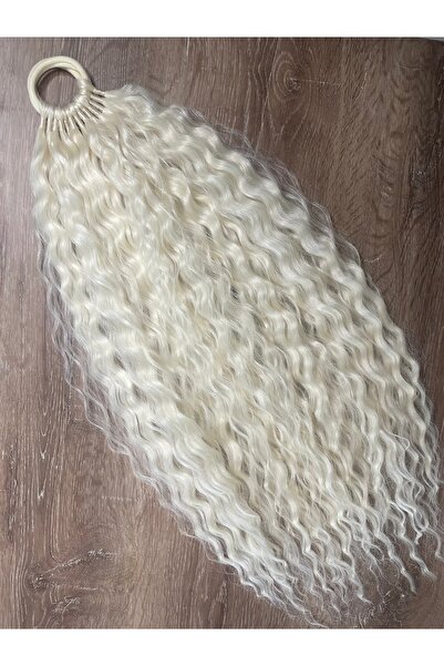 Selin Bengi Ελαστική αλογοουρά Russian Afro Wave - Ice Platinum