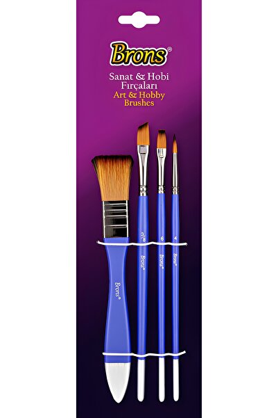 Brons 4 lü KARIŞIK FIRÇA SETİ 4