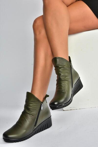 Fox Shoes V324200303 Жіночі черевики з натуральної шкіри на підкладці з наповнювачем