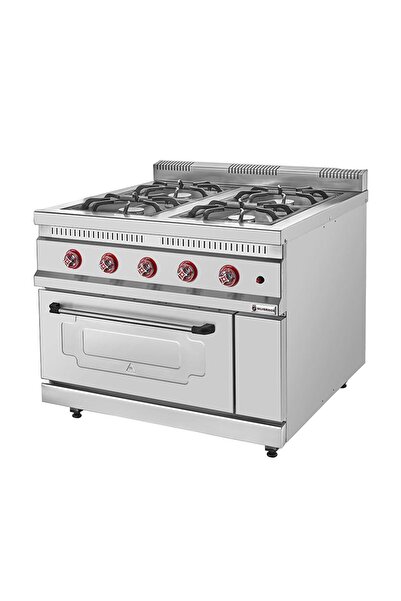 Genel Markalar Işıkgaz KZN-100 4 Gözlü Fırınlı Kuzine, 1000x1000x950 mm, Gazlı