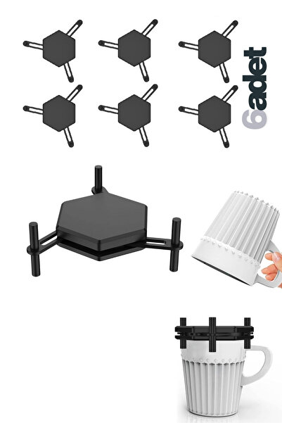 KDOT منظم للأكواب والأقداح داخل الخزانة موفر للمساحة 6 قطع