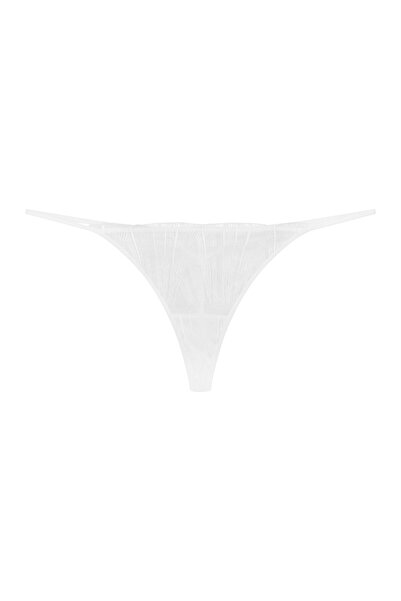 ESOTIQ Chiloți tanga pentru femei cu plasă brodată și decupaj la spate | Bossa