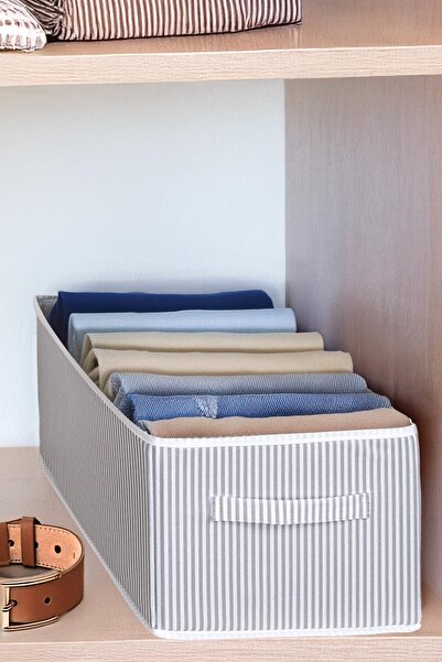 FORSACE Inside Closet Pants Organizer Storage Box Organizer Striped