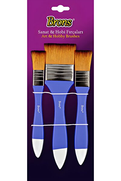 Brons 3 lü Zemin Fırçası seti 11