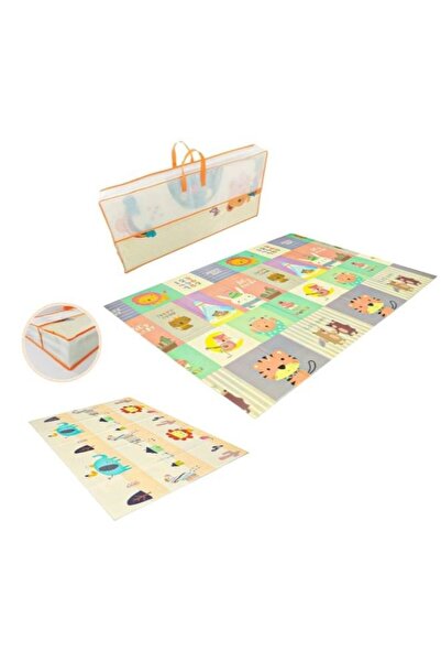 Toybox سجادة زحف قابلة للطي ومقاومة للماء وغير سامة للأطفال، سجادة أرضية للعب، سجادة إسفنجية للأطفال 180 × 200 سم