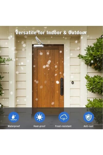 Generic Door Closer, Adjustable Hydraulic Door Closer for Smooth & Quiet Operation, Easy to Install