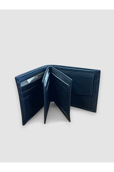 BY NAPPA Men's Genuine Leather Wallet 01489 Black