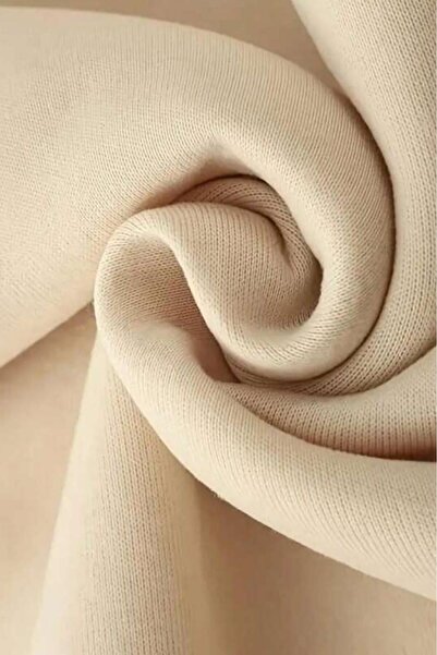 NO 601 Men's Beige Crew Neck the Bstn Printed Winter Sweatshirt